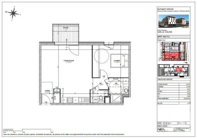 Afficher la photo en grand Appartement T2 à vendre - 2 pièces - 53.75 m2 - SALLANCHES - 74 - RHONE-ALPES - Century 21 Patrick Avenel